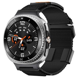 For Samsung Galaxy Watch 8 40mm / 44mm Kalebol Braided Nylon Sport Watch Band(Black)