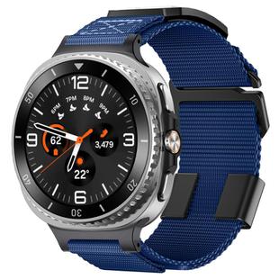 For Samsung Galaxy Watch 8 40mm / 44mm Kalebol Braided Nylon Sport Watch Band(Blue)