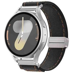 18mm Kalebol Cool Denim Magnetic Buckle Watch Band(Black)