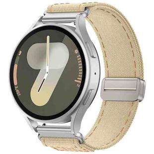 18mm Kalebol Cool Denim Magnetic Buckle Watch Band(Apricot)