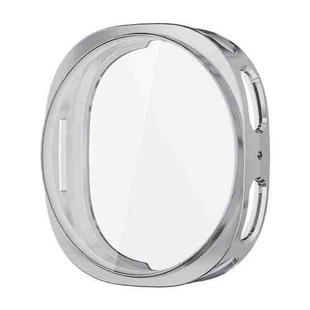 For Samsung Galaxy Watch8 40mm ENKAY Hat-Prince Full Coverage Electroplated Soft TPU Case with Screen Protection(Silver)