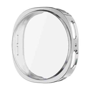 For Samsung Galaxy Watch8 44mm ENKAY Hat-Prince Full Coverage Electroplated Soft TPU Case with Screen Protection(Silver)