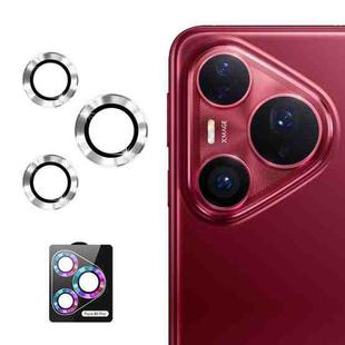 For Huawei Pura 80 Pro / Pro+ / Ultra ENKAY 9H Rear Lens Aluminium Alloy Tempered Glass Film(Silver)