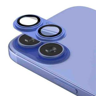For iPhone 16  Kalebol Precise Alignment Stepped Eagle Eye Metal Lens Film(Ultramarine)