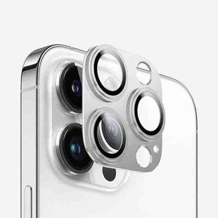 For iPhone 15 Pro Max Kalebol Precise Alignment Stepped Eagle Eye Metal Lens Film(Silver)