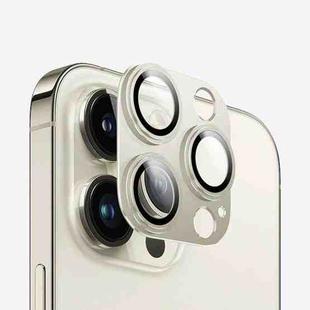 For iPhone 15 Pro Max Kalebol Precise Alignment Stepped Eagle Eye Metal Lens Film(Gold)
