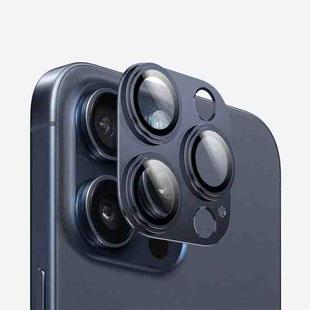 For iPhone 15 Pro Max Kalebol Precise Alignment Stepped Eagle Eye Metal Lens Film(Blue)