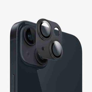 For iPhone 15 Kalebol Precise Alignment Stepped Eagle Eye Metal Lens Film(Black)