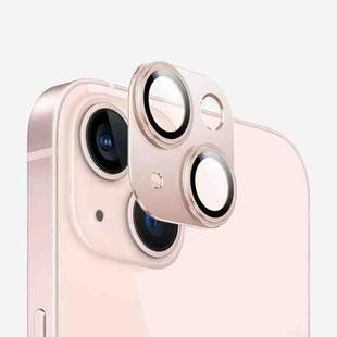 For iPhone 14 Kalebol Precise Alignment Stepped Eagle Eye Metal Lens Film(Pink)