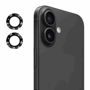 For iPhone 17 ENKAY 9H Rear Lens Aluminium Alloy Tempered Glass Film(Black)