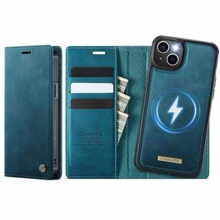 For iPhone 13 CaseMe C49 MagSafe RFID Blocking Detachable Wallet Leather Phone Case(Green)
