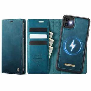 For iPhone 11 CaseMe C49 MagSafe RFID Blocking Detachable Wallet Leather Phone Case(Green)