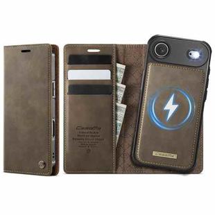 For iPhone Air CaseMe C49 MagSafe RFID Blocking Detachable Wallet Leather Phone Case(Coffee)