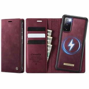 For Samsung Galaxy A15 CaseMe C49 Magnetic RFID Blocking Detachable Wallet Leather Phone Case(Red)