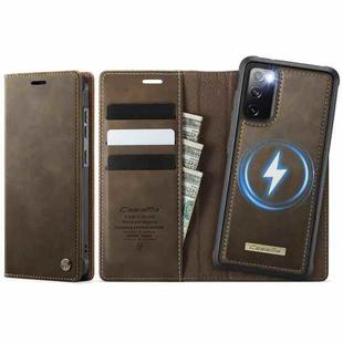 For Samsung Galaxy A15 CaseMe C49 Magnetic RFID Blocking Detachable Wallet Leather Phone Case(Coffee)