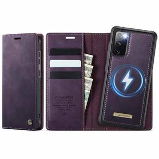For Samsung Galaxy A15 CaseMe C49 Magnetic RFID Blocking Detachable Wallet Leather Phone Case(Purple)