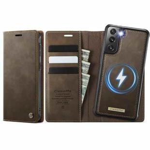 For Samsung Galaxy A55 / A35 5G CaseMe C49 Magnetic RFID Blocking Detachable Wallet Leather Phone Case(Coffee)