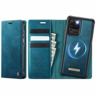 For Samsung Galaxy S20 Ultra CaseMe C49 Magnetic RFID Blocking Detachable Wallet Leather Phone Case(Green)