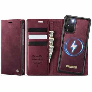 For Samsung Galaxy S20+ CaseMe C49 Magnetic RFID Blocking Detachable Wallet Leather Phone Case(Red)