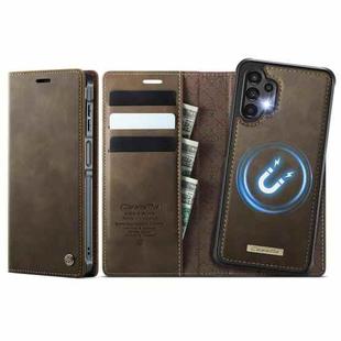 For Samsung Galaxy A13 / A04s CaseMe C49 Magnetic RFID Blocking Detachable Wallet Leather Phone Case(Coffee)
