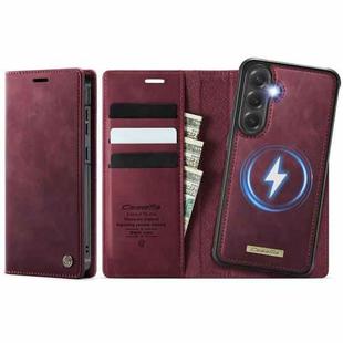 For Samsung Galaxy S24 FE 5G CaseMe C49 Magnetic RFID Blocking Detachable Wallet Leather Phone Case(Red)