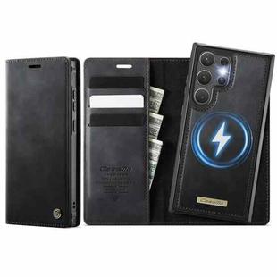 For Samsung Galaxy S24 Ultra 5G CaseMe C49 Magnetic RFID Blocking Detachable Wallet Leather Phone Case(Black)