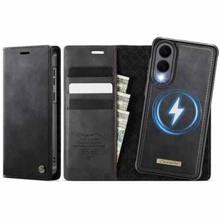 For Samsung Galaxy S25 Edge 5G CaseMe C49 Magnetic RFID Blocking Detachable Wallet Leather Phone Case(Black)