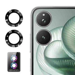 For Xiaomi Mix Flip 2 ENKAY Hat-Prince 9H Rear Camera Lens Aluminium Alloy Tempered Glass Film(Black)