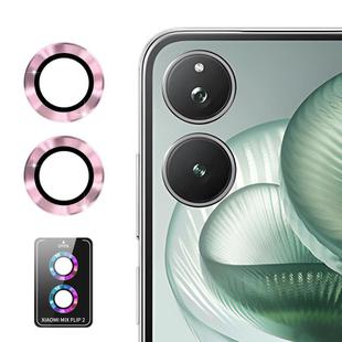 For Xiaomi Mix Flip 2 ENKAY Hat-Prince 9H Rear Camera Lens Aluminium Alloy Tempered Glass Film(Pink)