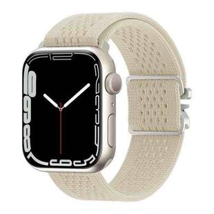 For Apple Watch 42mm / 41mm / 40mm / 38mm Parachute Buckle Knitted Nylon Watch Band(Starlight)