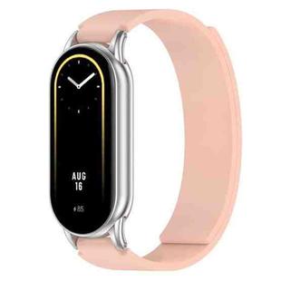 For Xiaomi Smart Band 10 / 9 / 8 Soft Silicone Magnetic Watch Band(Pink)