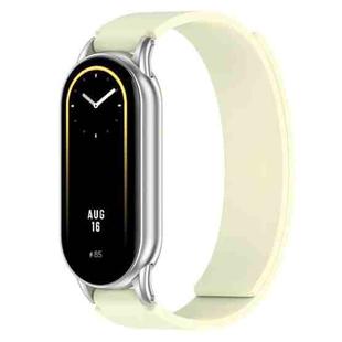 For Xiaomi Smart Band 10 / 9 / 8 Soft Silicone Magnetic Watch Band(Milky White)