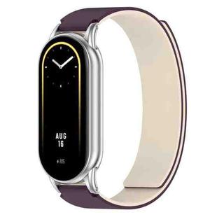 For Xiaomi Smart Band 10 / 9 / 8 Soft Silicone Magnetic Watch Band(Purple Starlight)