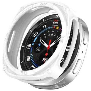 For Samsung Galaxy Watch8 40mm Hollow Digital Armor TPU Watch Protective Cover(White)