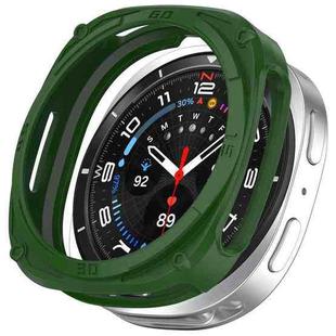 For Samsung Galaxy Watch8 40mm Hollow Digital Armor TPU Watch Protective Cover(Green)