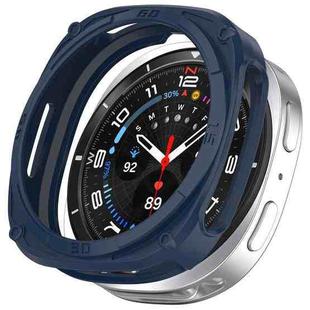 For Samsung Galaxy Watch8 40mm Hollow Digital Armor TPU Watch Protective Cover(Blue)
