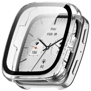 For Amazfit Active 2 Square Tempered Film Integrated PC Watch Protective Cover(Transparent)