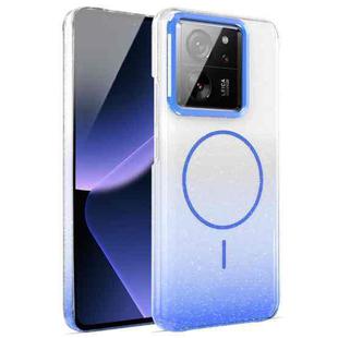 For Xiaomi 13T / 13T Pro Gold Diamond Glitter Gradient MagSafe Shockproof Phone Case(Blue)