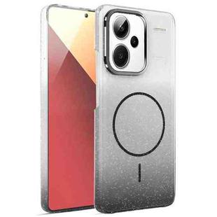 For Xiaomi Redmi Note 13 Pro 5G Gold Diamond Glitter Gradient MagSafe Shockproof Phone Case(Black)