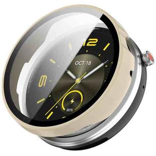 For Honor Watch Fit Elegant Tempered Film Integrated PC Watch Protective Cover(Ivory White)