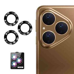 For Huawei Pura 80 5G ENKAY 9H Rear Lens Aluminium Alloy Tempered Glass Film(Black)