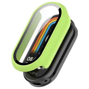 For Xiaomi Smart Band 10 / 10 NFC Tempered Film Integrated PC Watch Protective Cover(Matte Green)
