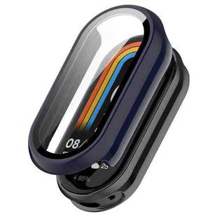 For Xiaomi Smart Band 10 / 10 NFC Tempered Film Integrated PC Watch Protective Cover(Ink Blue)