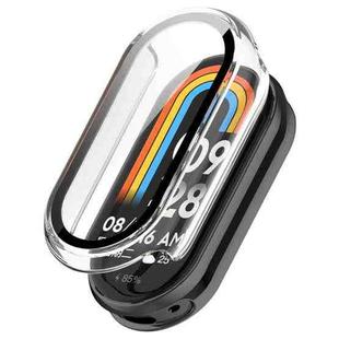 For Xiaomi Smart Band 10 / 10 NFC Tempered Film Integrated PC Watch Protective Cover(Transparent White)