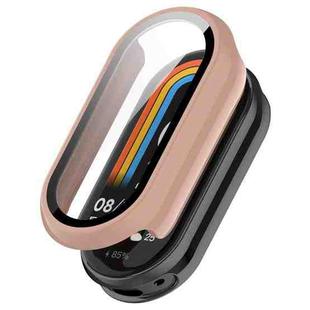For Xiaomi Smart Band 10 / 10 NFC Tempered Film Integrated PC Watch Protective Cover(Pink)