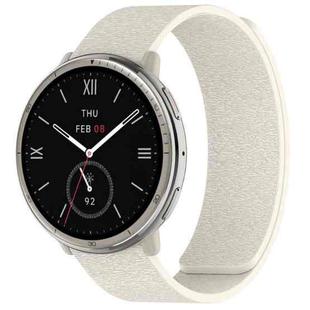 For Amazfit Active 2 / Active 2 Square Cloud Wood Grain Silicone Soft Magnetic Watch Band(Starlight)