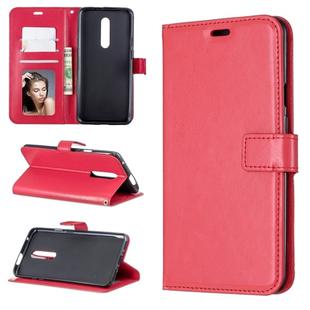 Crazy Horse Texture Horizontal Flip Leather Case for OnePlus 7 Pro, with Holder & Card Slots & Wallet & Photo Frame(Red)