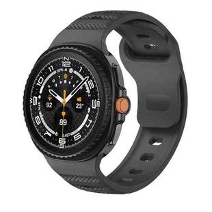 For Samsung Galaxy Watch 8 40mm / 44mm Dots Texture Black Buckle Silicone Watch Band(Black)
