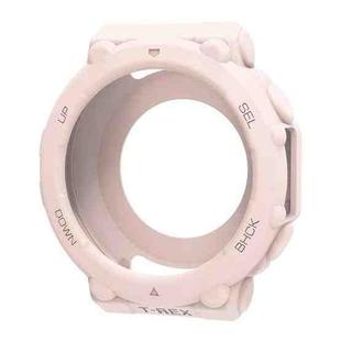 For Amazfit T-Rex 2 Sports Silicone Watch Protective Cover(Sand Pink)