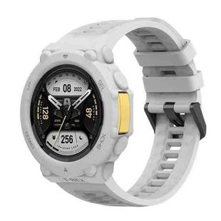 For Huami Amazfit T-Rex 2 Silicone Watch Cover Integrated Sport Silicone Watch Band(Rock Gray)